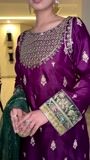 Egg plant Kurta Set for Women