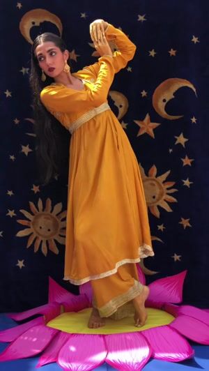 Yellow Anarkali for Women