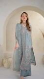 Sky blue Kurta Set for Women