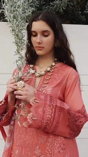 Coral pink Unstitched for Women