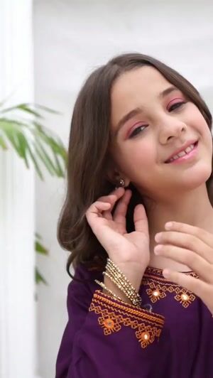 Purple Kurta Set for Girl