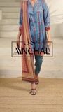 Cornflower blue Unstitched for Women