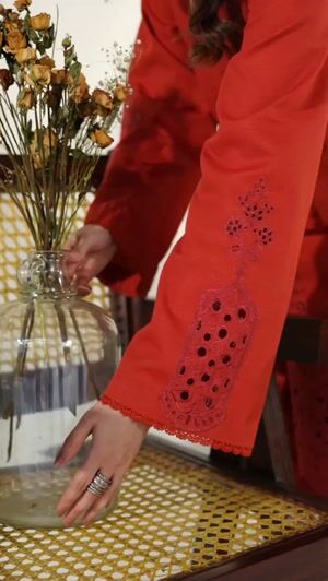 Rust orange Kurta Set for Women