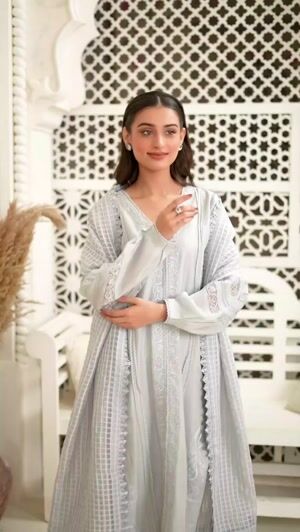 Grey Kurta Set for Women