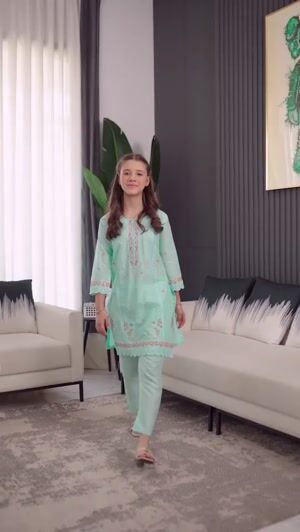 Sky blue Kurta Set for Girl