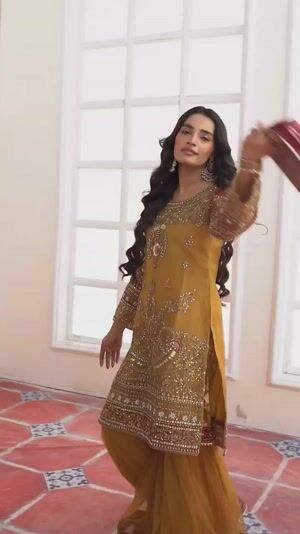 Mustard Gharara for Women