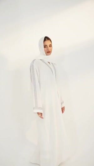 White Abaya for Women