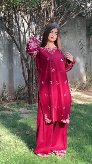 Maroon Kurta Set for Women