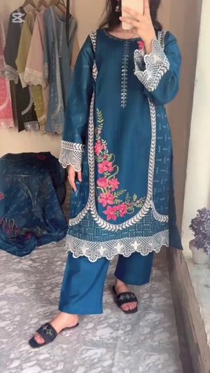 Teal Kurta Set for Women