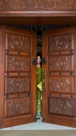 Olive green Lehenga for Women