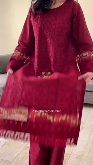 Maroon Kurta Set for Women