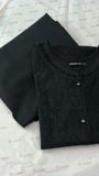 Black Kurta Set for Women