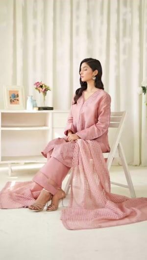 Mauve Kurta Set for Women