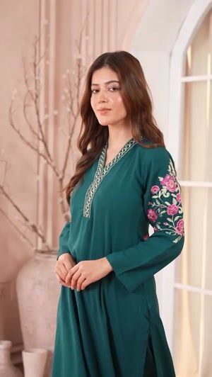 Teal Kurta Set for Women