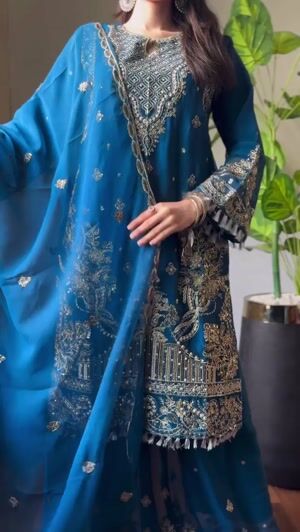 Blue Kurta Set for Women