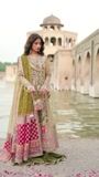 Olive green Unstitched for Women