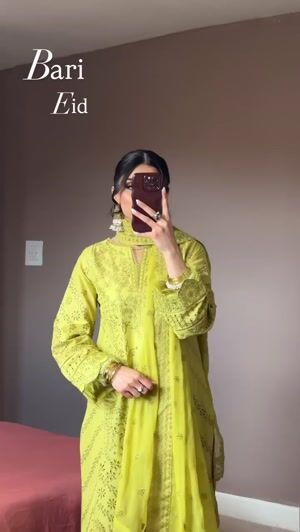Green Kurta Set for Women