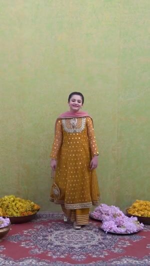 Mustard Pishwas for Girl