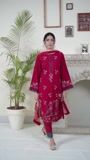 Red Kurta Set for Women
