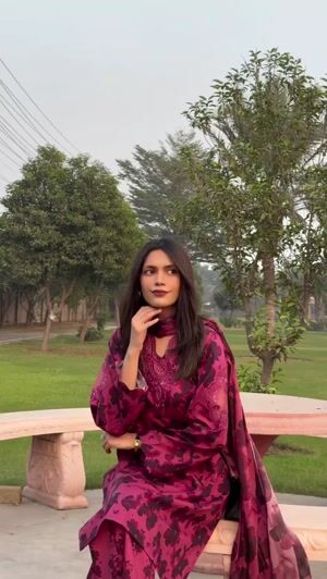 Maroon Kurta Set for Women