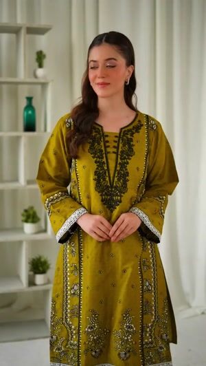 Olive green Kurta Set for Women