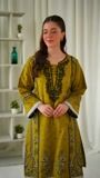 Olive green Kurta Set for Women