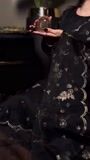 Black Kurta Set for Women