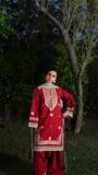 Red Kurta Set for Women