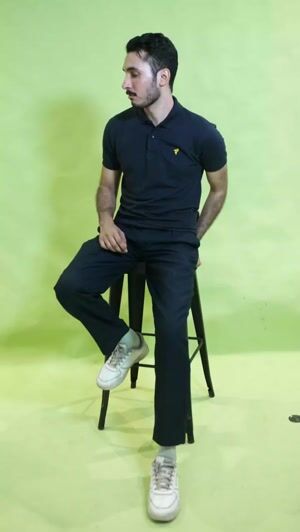 Black Polo Shirt for Men