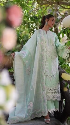 Mint green Unstitched for Women