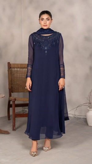 Navy blue Pishwas for Women