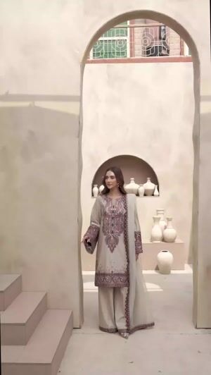 Beige Kurta Set for Women