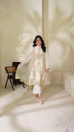 White Kurta Set for Women