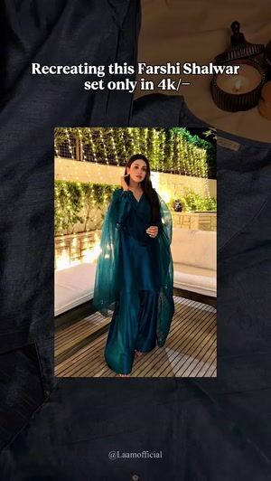 Teal Kurta Set for Women