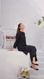 Black Kurta Set for Women
