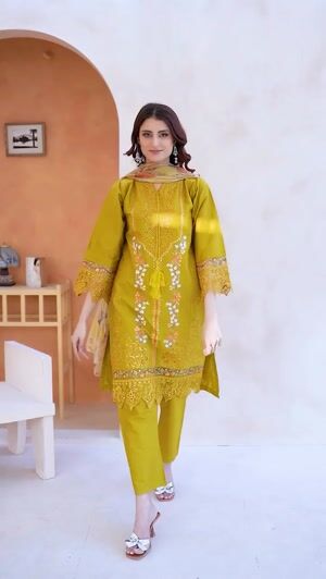 Mustard Kurta Set for Women