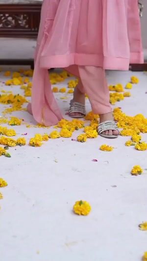 Peach pink Pishwas for Girl