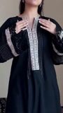 Black Kurta Set for Women