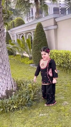 Black Gharara for Girl