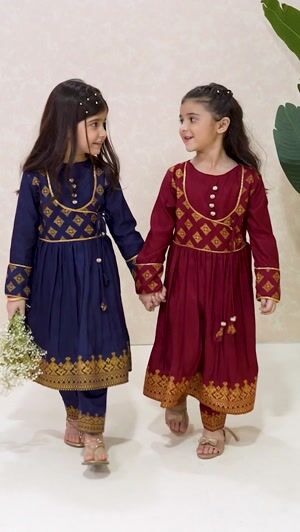 Royal blue Angrakha for Girl