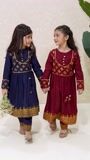 Royal blue Angrakha for Girl