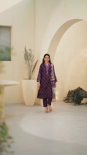 Purple Kurta Set for Women