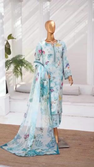 Sky blue Kurta Set for Women