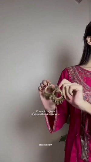 Hot pink Angrakha for Women