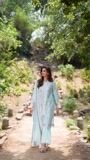 Ice blue Kurta Set for Women