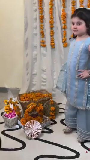 Powder blue Sharara for Girl