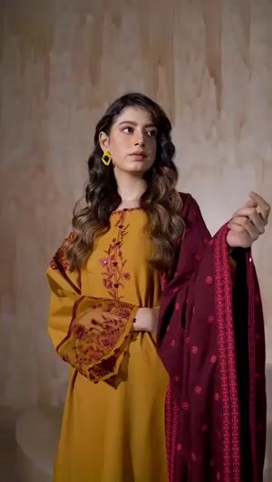 Mustard Kurta Set for Women