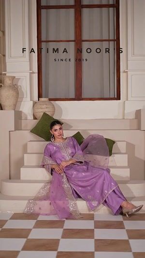 Mauve Kurta Set for Women