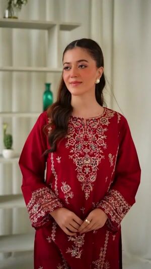 Maroon Kurta Set for Women