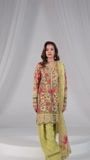 Yellow green Kurta Set for Women